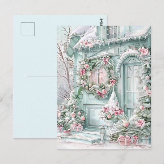 Pastel Holiday Briefkaart (Voorkant / Achterkant)
