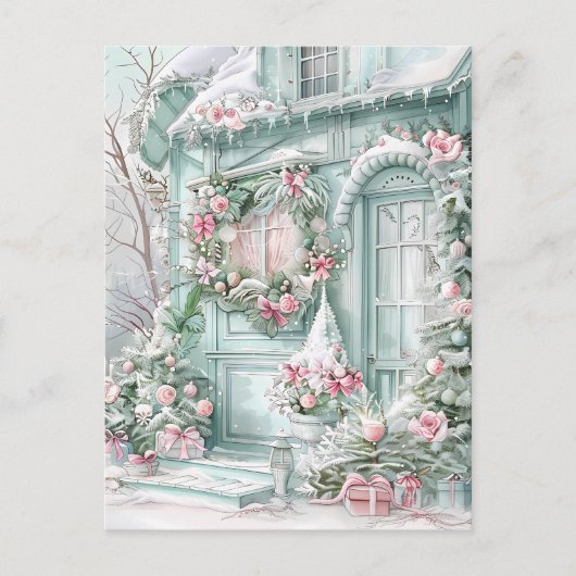 Pastel Holiday Briefkaart (Voorkant)