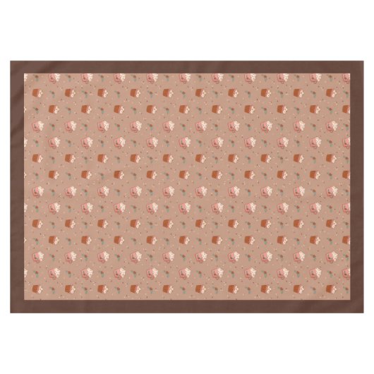 Pastel Holiday Tablecloth Groovy 70s Gift Idea Tafelkleed (Voorkant (Horizontaal))