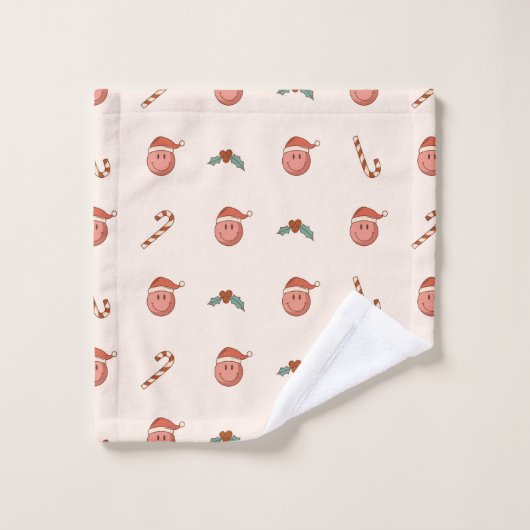 Pastel Holiday Towels Groovy 70s Bathroom Joy Bad Handdoek (Wasdoekje)