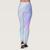 Pastel Holografische Gradiënt Iridescent Leggings (Achterkant)