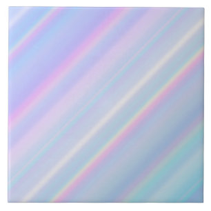 Pastel Holografische Gradiënt Iridescent Tegeltje