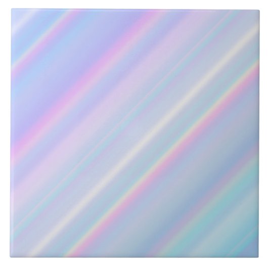 Pastel Holografische Gradiënt Iridescent Tegeltje (Voorkant)