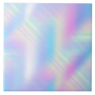 Pastel Holografische Gradiënt Iridescent Tegeltje