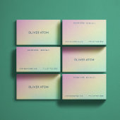 Pastel Holografische Moderne Estheticus Visitekaartje