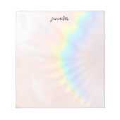 pastel holografische regenboog notitieblok (Voorkant)