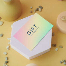 Pastel Holografische Salon Certificaat Gift Kaart