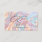 Pastel Holografische Visitekaart  Visitekaartje (Voorkant)