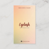 Pastel Holografische Wimper Extensions Kaart Visitekaartje (Voorkant)