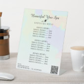 *~* Pastel Hologram Abstract voetstuk Reclamebord Met Voetstuk (Insitu)