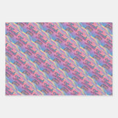 Pastel Holographic Bedankt Script Wrapping Paper (Voorkant)