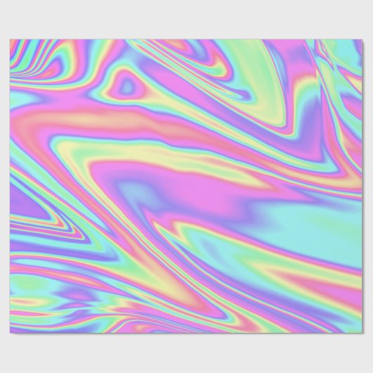 Pastel Holographic Cadeaupapier (Vlak)