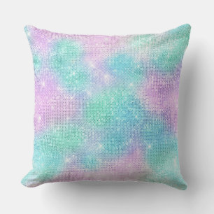 PASTEL HOLOGRAPHIC GLITTER CUSHION KUSSEN