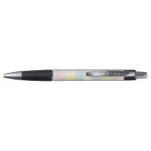 Pastel Holographic Glitter Personalized Weddenscha Pen (Achterkant)