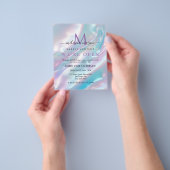 Pastel Holographic Makeup Artist Grand Opening Flyer (Hand)