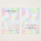 Pastel Holographic Rainbow Earring Display Kaart (Voorkant /achterkant)