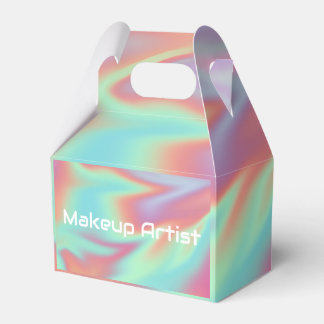 Pastel Holographic Swirl Abstract Bedankdoosjes