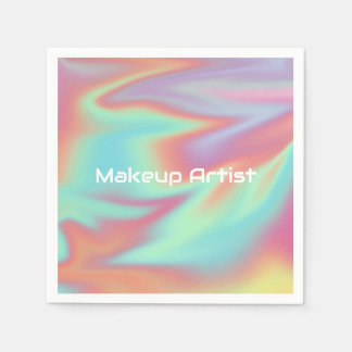 Pastel Holographic Swirl Abstract Servet