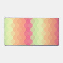 Pastel Honey Comb Spectrum Desk Mat
