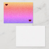 Pastel Honingraat en Harten Notitiekaarten Notitiekaartje (Voorkant / Achterkant)