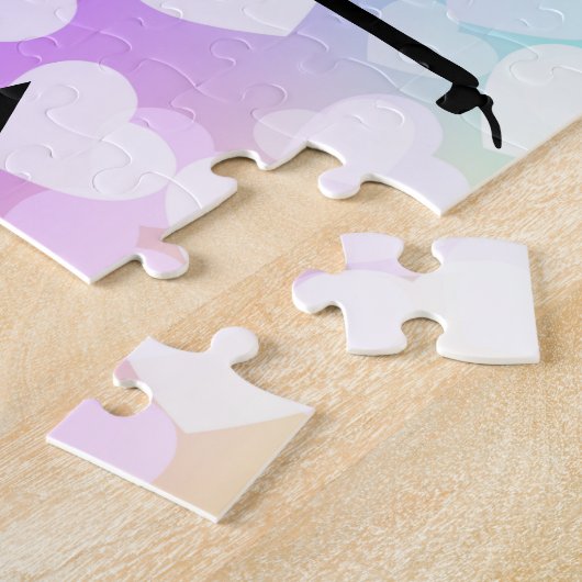 Pastel hoort GYMNASTICS PUZZLE Persoonlijk Legpuzzel (Zijkant)