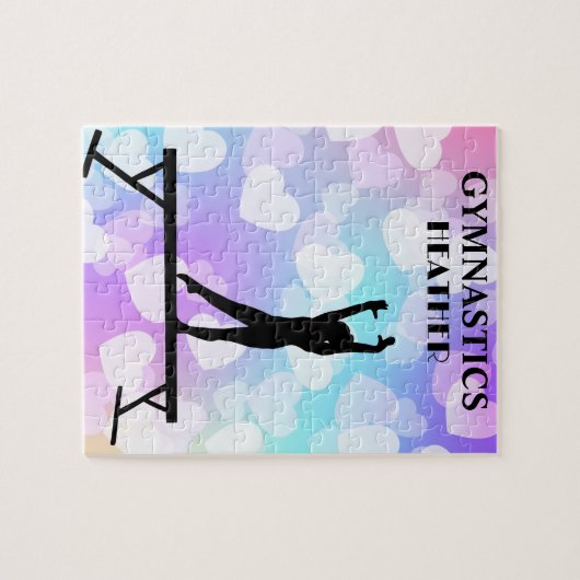 Pastel hoort GYMNASTICS PUZZLE Persoonlijk Legpuzzel (Horizontaal)