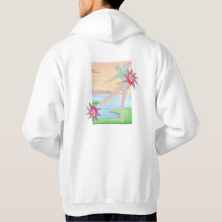Pastel Horizon Danser Bloemstuk Muurkunst Hoodie