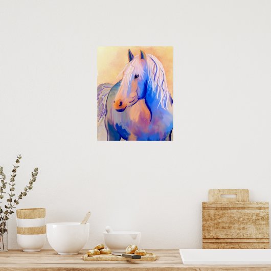 Pastel Horse Poster (Keuken)