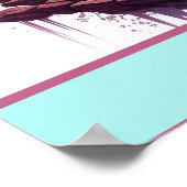 Pastel Horse Waterval Fantasy Landschap Poster (Hoek)