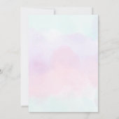 Pastel Hot Air Ballon Onederful 1e verjaardag Kaart (Achterkant)