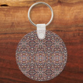 Pastel Houten Kralen Deken Sleutelhanger (Voorkant)