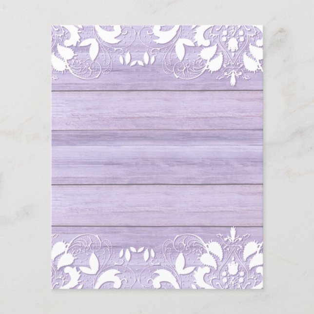 Pastel houtnerf en wit kanten plakboekpapier (Voorkant)