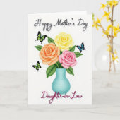 Pastel Hued Mothers Day Card Kaart (Gele Bloem)
