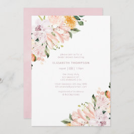 Pastel Hues Floral Vrijgezellenfeest Kaart