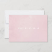 Pastel Hues Floral Wedding RSVP Kaartje (Achterkant)