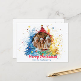 Pastel Hues van Holiday Joy Feestdagenkaart