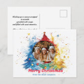 Pastel Hues van Holiday Joy Feestdagenkaart (Voorkant / Achterkant)