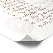 Pastel Hues Victoriaans Floral Damask Seast Chart Poster (Hoek)