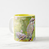 Pastel Hummer Coffee Cup/Mok thee Tweekleurige Koffiemok (Voorkant links)