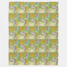 Pastel Hummer Large Fleece Blanket