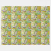 Pastel Hummer Large Fleece Blanket (Voorkant (Horizontaal))
