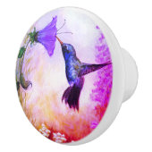 Pastel Hummingbird Ceramic Knob Keramische Knop (Rechts)