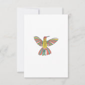 Pastel Hummingbird Kaart (Voorkant)