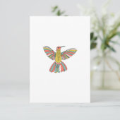 Pastel Hummingbird Kaart (Staand voorkant)