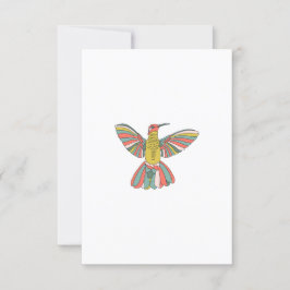 Pastel Hummingbird Kaart