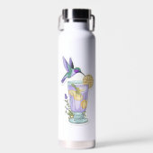 Pastel Hummingbird & Lavendel Lemonade Sticker Waterfles (Voorkant)