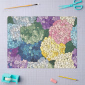 Pastel Hydrangea Bloemstuk Nep Gebrandschilderd Gl Tissuepapier (Craft)