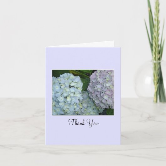 Pastel Hydrangea Dankjewel Bedankkaart (Voorkant)