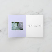 Pastel Hydrangea Dankjewel Bedankkaart (Binnen)
