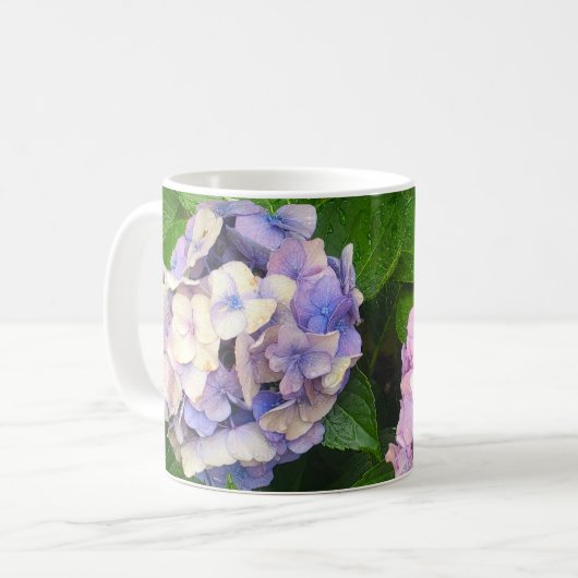 Pastel Hydrangea Koffiemok (Voorkant links)